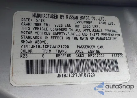 2018 Nissan Rogue Sport S из США, поврежденный, VIN JN1BJ1CP7JW181720